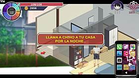 hentai game ntraholic bangs wife on balcony, no shame