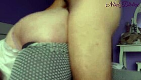 Blonde in leggings chats after a sport session. We discuss her huge round booty.