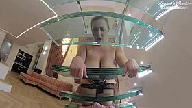 Bbw Kathy gets deep fucked hard on the staircase, damn! 😍