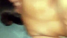 Latina screams with pleasure during homemade fucking