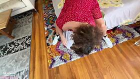 Stepmom with Glasses Enjoys POV Fun with Short Guy’s Small 18+ Cock.