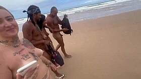 Fui pra praia de nudismo na bahia pra dar pros pirocudos
