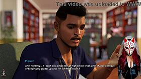 Sexy college student in white stockings steps into debauchery 😏