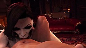 Alcina dimitrescu says, 'Ethan, let's have hot sex'