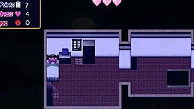 Noelle does her best in the game with big tits on display