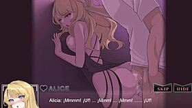 hentai game ntraholic bangs wife on balcony, no shame