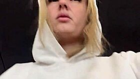 She says, I'm so horny at the gym with my wet tits showing through this shirt