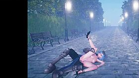 Cute anime girl dancing and getting fucked part 2