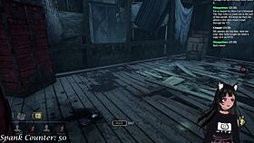 vtuber lewdneko gets spanked while playing dbd, what happens next?