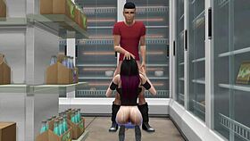 Does horny wife cheat in front of husband?