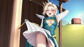 In this hentai, the characters embark on a visual journey with hoes in skirts