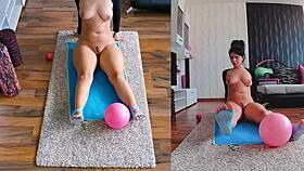 I am unleashing my sensual side in this dual cam naked yogo workout, exposd for all to see