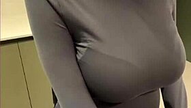 Hey, my milky stepmom, why are you licking your nipples right now?