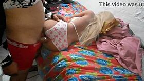 sliding toy deep into cute teen ass 😏