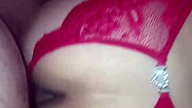 yo, red lingerie gets soaked with cum in wild group action!