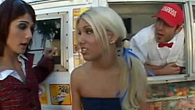 Two sexy cheerleaders, craving that big hard cock?