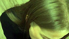 Married Blonde Neighbor Sucks Cock for a Simple Light Bulb Fix