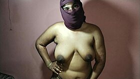 Back massage done by stepmom from stepson