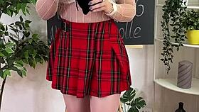 Wow! Hot milf teacher slides butt plug in tight hole!