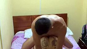 Pregnant Colombian Hooker Filled with Cum by Fan on Camera