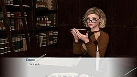 Blonde Bookworm Emma Plays In Library With Creampie