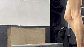 Another day at the gym with athletic bodies and wet workouts 😊