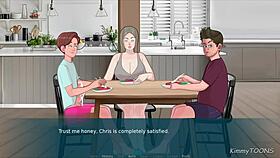 stepmom seduces stepsons huge cock under dinner table