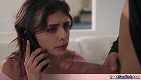 I’m so relieved our slutty biker friend helped my cute Asian gf with sex.