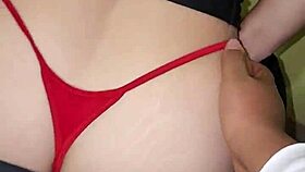 My stepmother in homemade mature flashing on the street.