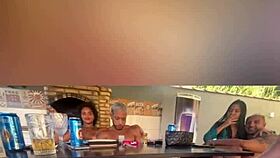 amateur backstage video of women partying in mansion