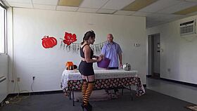 Bobbing for apples? Nah, just a bucket full of jizz!