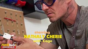 fakehub - busty blonde soaks panties before wild anal pounding.