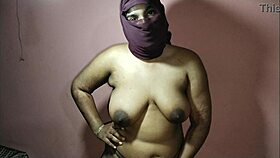 Back massage done by stepmom from stepson