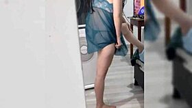 Pretty Latina Girl Dances Sensually In Lingerie, Leading To Unexpected Solo Moments