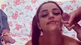 Hey, watch my husband and friend jerk off for me