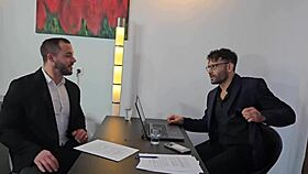 kristina grace, slutty employee, gets double anal and pissed in mouth by boss & colleague! 😱