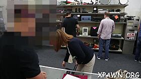 i'm beauty having rough sex in shop with blowjob and sucking