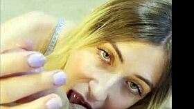 Intense blowjob POV for lucky stepfather