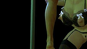 aunt cass from big hero 6 sucks dick on her knees in sexy outfit