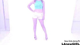 straight teen girl gets seduced by lesbian stylist on the sofa