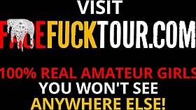 Busty Blonde Latina Gets Rough Sloppy Throat Fuck by Tourist! 😱