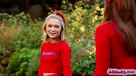 Jenna J Ross Licks Mature Redhead's Hairy Beaver in Lesbian Roleplay