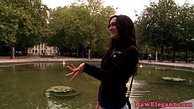 Look at this elegant eurobabe getting her ass fucked by big black cock