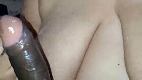 drinking milk from a huge dick in deepthroat and anal action