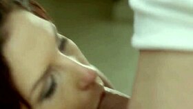 Relaxing erotic award with cock blowing moment