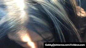 i suck mexican milf gabby quinteros' cock in car