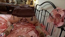 French Amateur In Satin Dress And Panties Gets Rimming, Blowjob, And Doggystyle POV