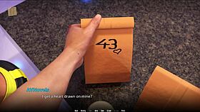 Big Tits Babe Plays Game With Tits Exposed