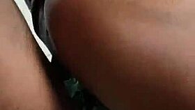 making ebony girlfriend's pussy cream with backshots