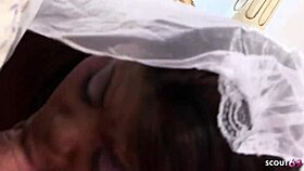 Hey, watch big tits ebony wife Jasmine Black cheat with old white guy for quickie